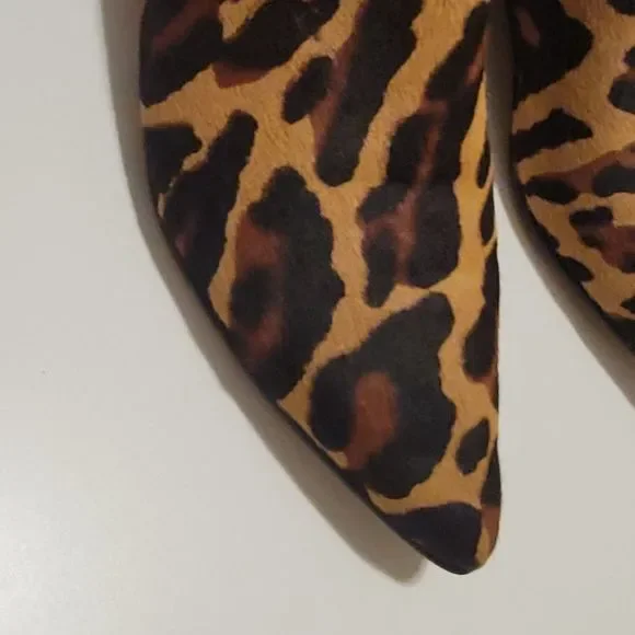 Sole Society Keema Fur Leopard Print Booties - Picture 6 of 13